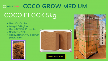 Mụn Dừa Xuất Khẩu Low EC – Premium Cocopeat Export Grade | VinaTap Việt Nam