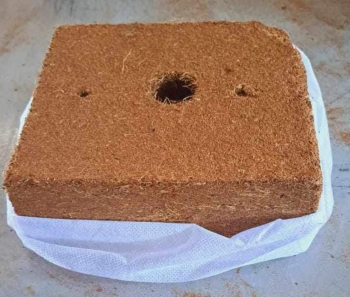 Coco Peat Brick 650g. Size 15x15x5cm, 0,65kg - Expansion Between &gt;6L - Pack of 20/box | Washed, Buffered Raw Materials ; High temperature disinfection treatment 100% organic coco peat material