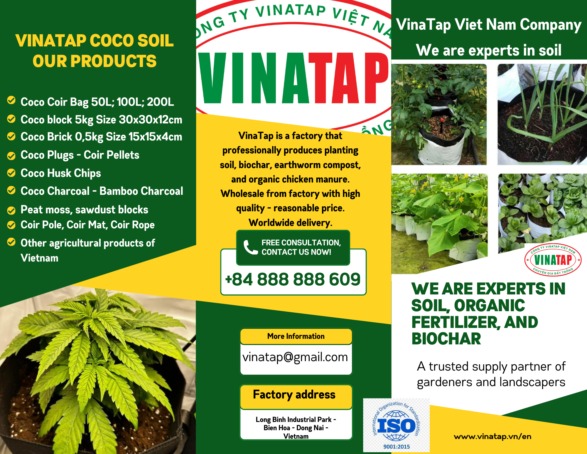 VinaTap Coco Grow Bag 1GL