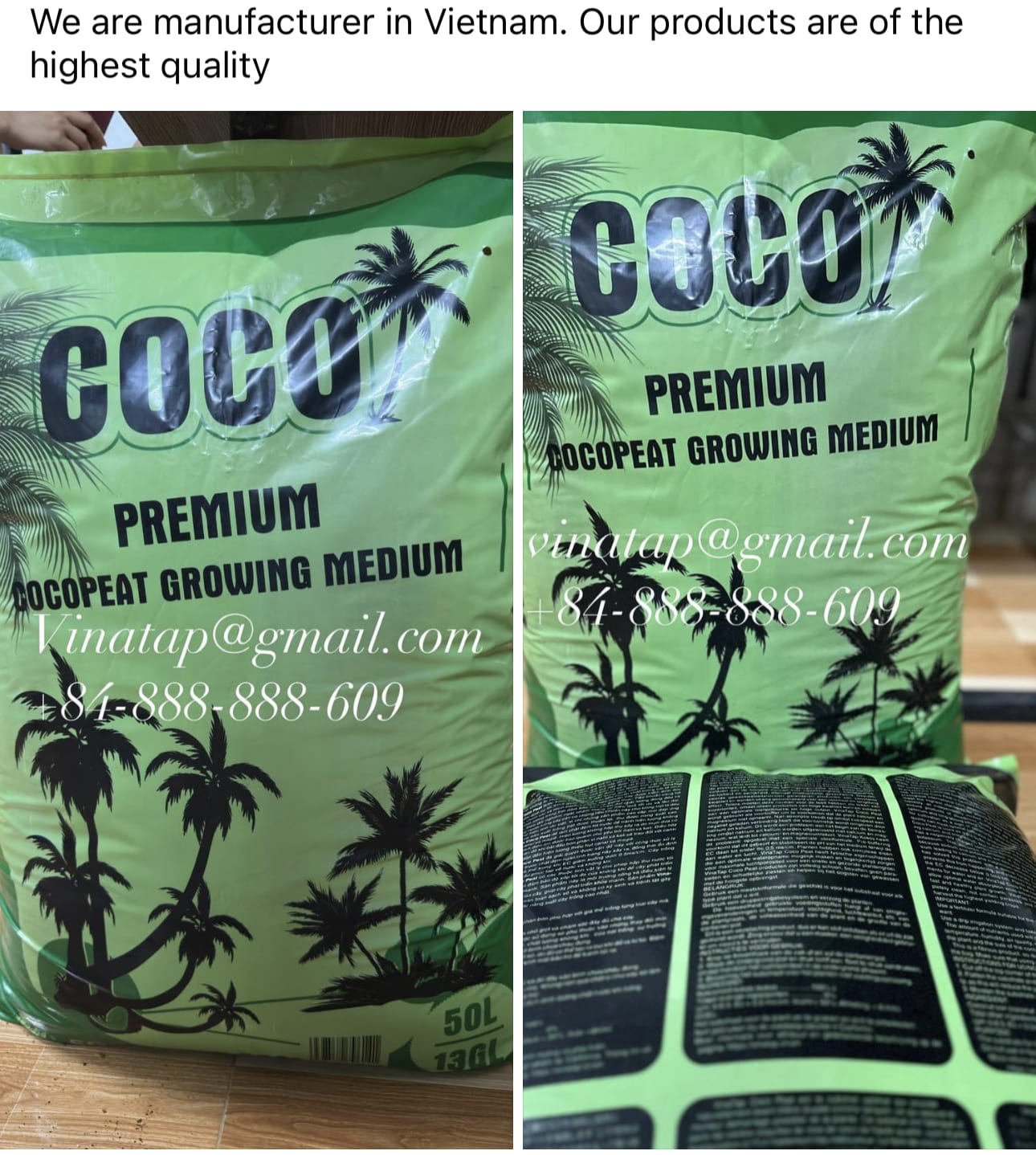 Coco peat VinaTap Vietnam