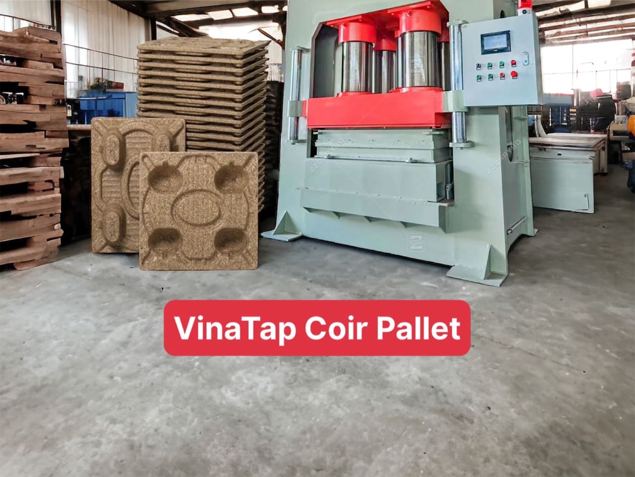 Palet xơ dừa vinatap - coir pallet vinatap - cocofiber pallet vinatap