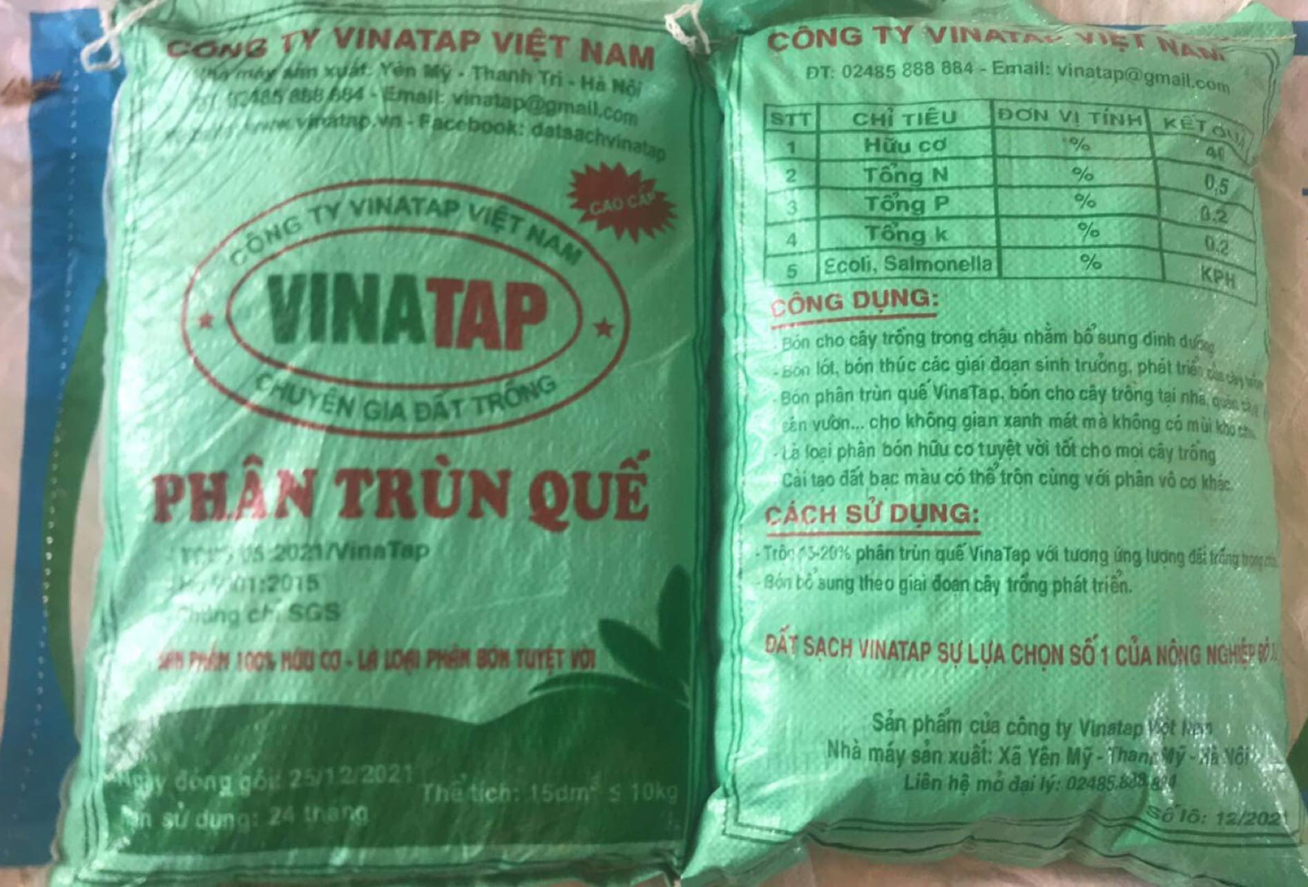 Báo Giá Phân Trùn Quế VinaTap: Chất Lượng Cao, Giá Cả Hợp Lý