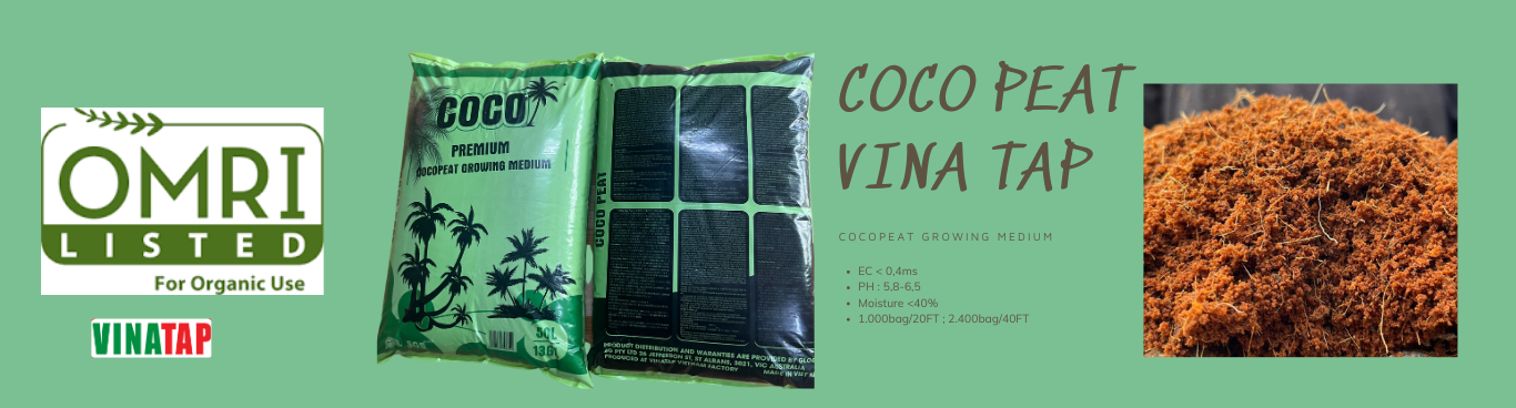 VinaTap - Nhà sản xuất Giá thể xơ dừa, mùn dừa hàng đầu Việt Nam