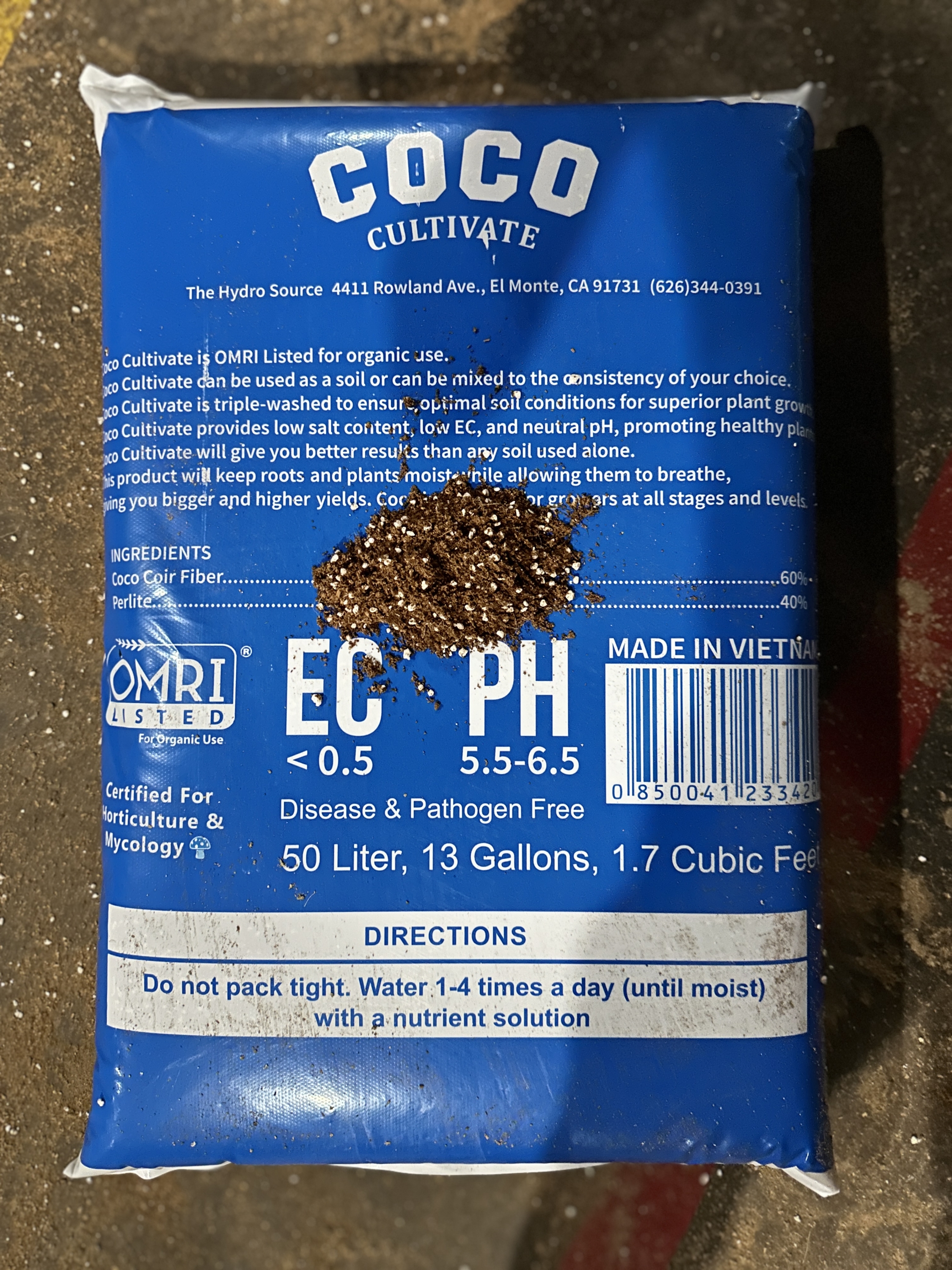 VinaTap Coco + Perlite Mix is a plant growth medium ! VinaTap Viet Nam | Washed, Buffered Raw Materials