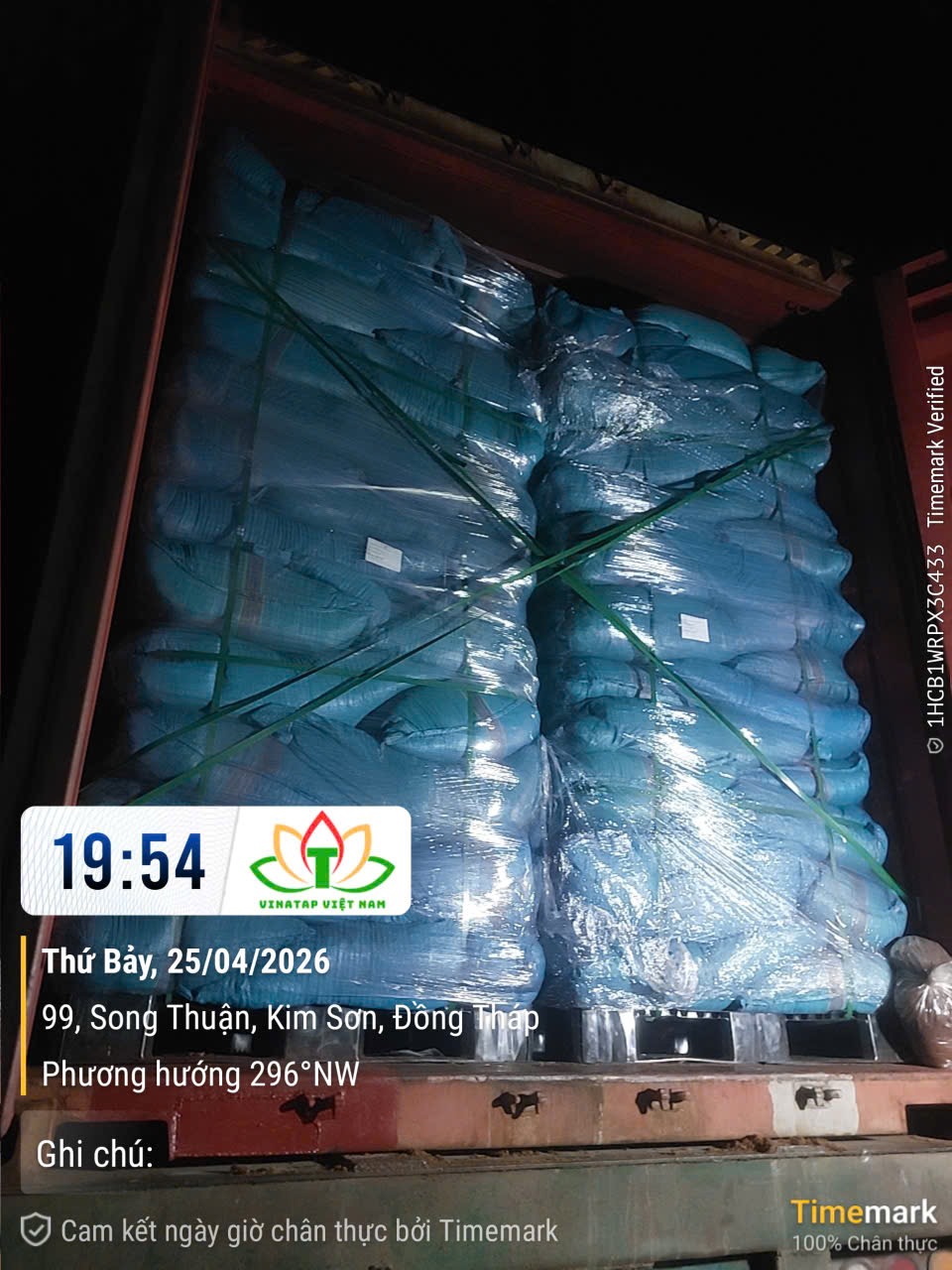 Packing and loading reference for Jumbo Bag 6000L and PP Bag 100L