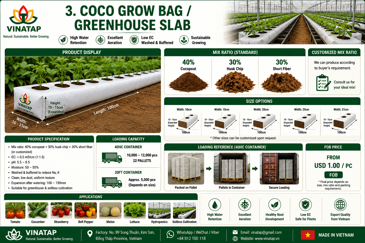 Vinatap Grow Bag
