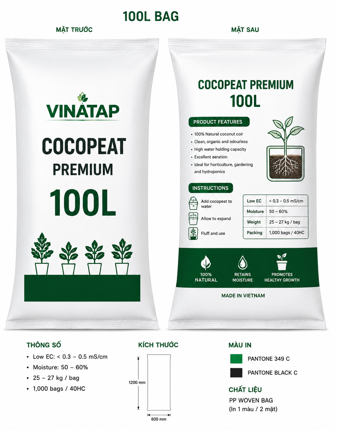 Cocopeat Supplier Vietnam | Low EC Cocopeat Manufacturer and Exporter