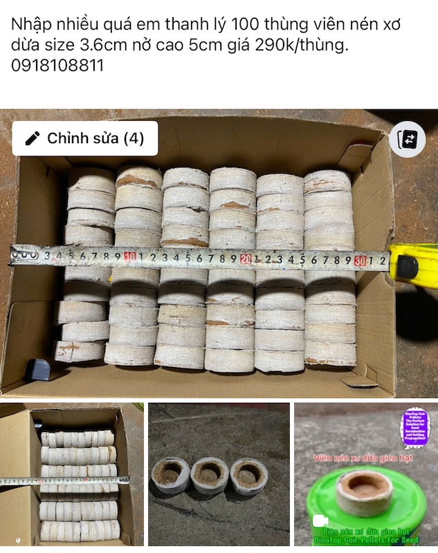 Mời Đại Lý Phân Phối Viên Nén Xơ Dừa Từ Nhà Máy VinaTap